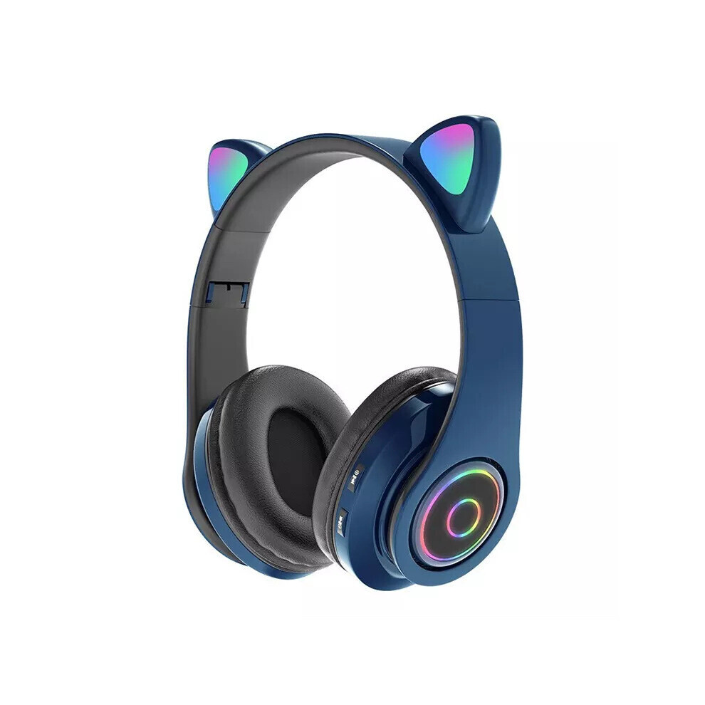 Children's Tooth 5.0 Headphones With Smart Noise-Cancelling Microphone, Adjustable Fit, Blue 6083684982835