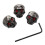 9pcs Electric Guitar Skull  Volume Control Knobs---Black 3