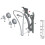 Engine Timing System Timing Guide Rail Timing Chain Plate 11317516093 for  E93 E90 E89 E82 E71 E61 E60 N54 Engine 4