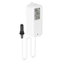 Sensor WiFi de Temperatura y Humedad con Sonda de Pantalla, Resistente Al Agua IP65, Tuya, para Interiores y Exteriores, Life