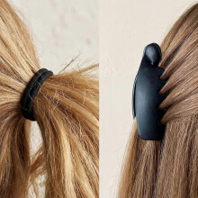 Womens Mini Claw Hair Clip, Non- Banana Half Up Hair Clip Tortoise Shell Ponytail Jaw Clip for Thick Thin Hair