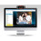 Webcam HD 1080P con microfono, telecamera per computer per streaming, videochiamate e registrazioni, nera 2