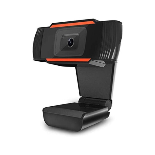 Webcam HD 1080P con microfono, telecamera per computer per streaming, videochiamate e registrazioni, nera 2