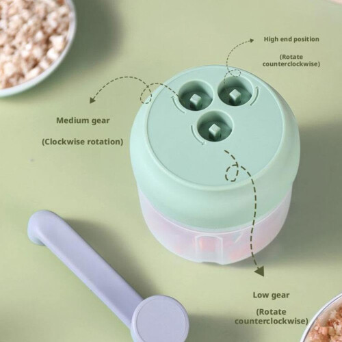 Manual Egg Spinner, Portable Hand Egg Scrambler in Shell, Wireless Egg Beater for Home Use, Green 2