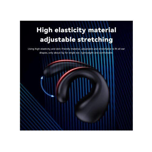 Wireless Open-Ear Bluetooth Bone Conduction Headphones, Comfortable Earbuds for Daily Use, Black 1