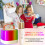 Mini macchina per karaoke con 2 microfoni wireless, Bluetooth e luci LED per bambini e adulti. 4