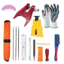 Attrezzo per La Manutenzione Della Motosega, Set Combinato di Attrezzi da Giardino, Olio per Motosega, Catena per Motosega, Attrezzo per Affilare La