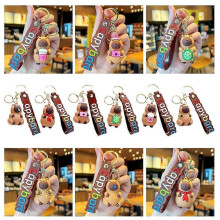Hot Capybara Keychain Pendant Couple Bag Water Capybara Keychain Pendant Claw Machine Gift