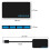 4 Port USB 3.0 Hub, Black 5Gbps Compact Multiport Data Adapter for Laptop, PC and Desktop Devices 3