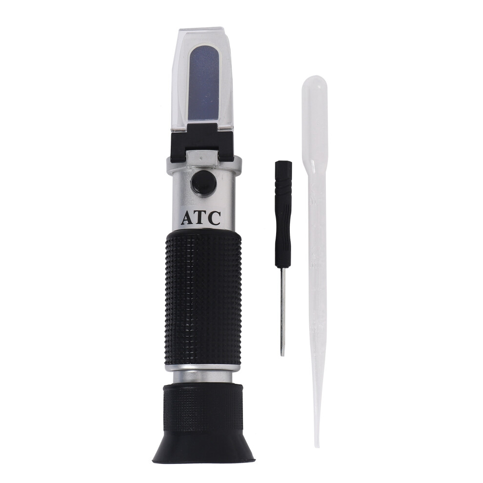 Beer Wort And Wine Refractometer, Dual Scale - Specific Gravity 1.000-1.120 And Brix 0-32%, Replaces Homebrew Hydrometer (Aluminum) 6033360339187