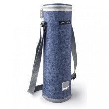 (Blue) IBILI Dalvik Insulated Water Bottle 1.5L, 10x32cm, Thermal Bottle Sleeve with Strap, Blue