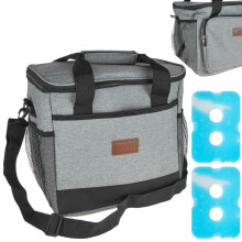 Keltin K00430 18L Cooler with 2 Ice Packs Thermal Insulated Portable Lunch Box for Outdoor Picnic Camping Car