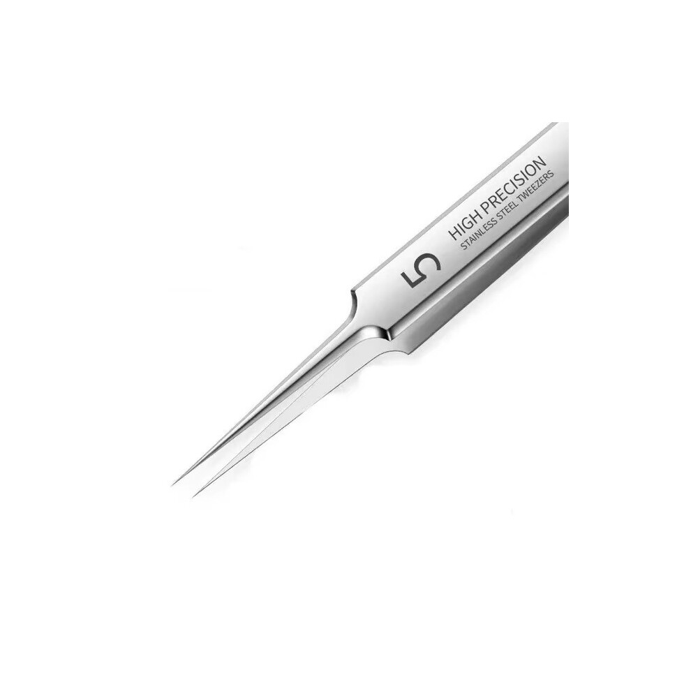 Stoyotu (Straight) 1/3Pieces Blackhead Tweezers, Milia Remover, Pimple Popper Tool,Ingrown Hair Tweezers, Blackhead Extractor