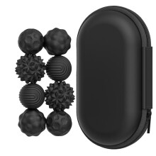 (black) Lynker Magnetic Fidget Balls Toy 8-Pack, Silicone Case, Anxiety Relief, for Adults Teens, Office Desk Quiet Toy, Fun Magnetic Gift, Green
