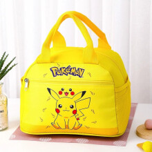 Insulated Lunch Bag Oxford Fabric Waterproof Yellow Portable Picnic Cooler Large Capacity Lunch Tote