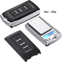 200g 0.01g Precision Portable Car Key Shape  Digital Pocket Electronic Gramme Scale with LCD Display