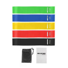Yoga Resistance Band Fitness Elastic Band Pull Rope Squat Hip Lift Auxiliary Latex Stretch Exercise Training Band