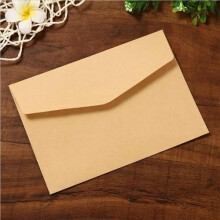 (khaki) 10pcs Black and White Kraft Paper Envelopes Blank Paper Retro European Style Card Postcard Gift Korean Stationery Paper