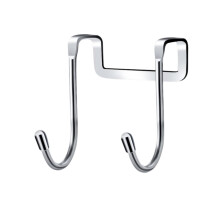 New Door Back Coat Hook Small Hook Stainless Steel Free Punching Cabinet Door Without Trace Hook S-type Door Hanger