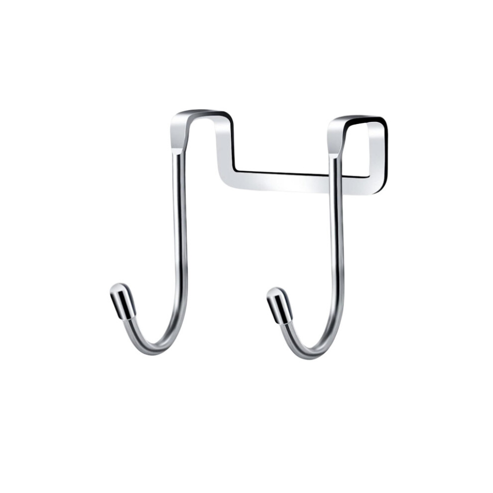 New Door Back Coat Hook Small Hook Stainless Steel Free Punching Cabinet Door Without Trace Hook S-Type Door Hanger 4017648569178