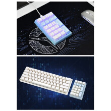 Wireless RGB Numeric Keyboard, Wireless Accounting and Finance Portable TYPE-C Interface Small Mechanical Keyboard