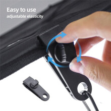 Sacca Porta Pesi per Tende da Gazebo Portatili da Esterno con 10 Tasche Porta Pesi, 10 Moschettoni, 10 Clip, per Gazebo, Tenda da Giardino, Tenda da