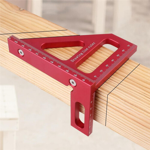 3D Multi-Angle Measuring Ruler,Drawing  Ruler, Miter Triangle Ruler Layout Measuring Tool for Carpenter 1