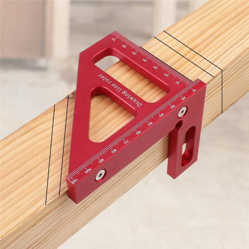 3D Multi-Angle Measuring Ruler,Drawing  Ruler, Miter Triangle Ruler Layout Measuring Tool for Carpenter 2