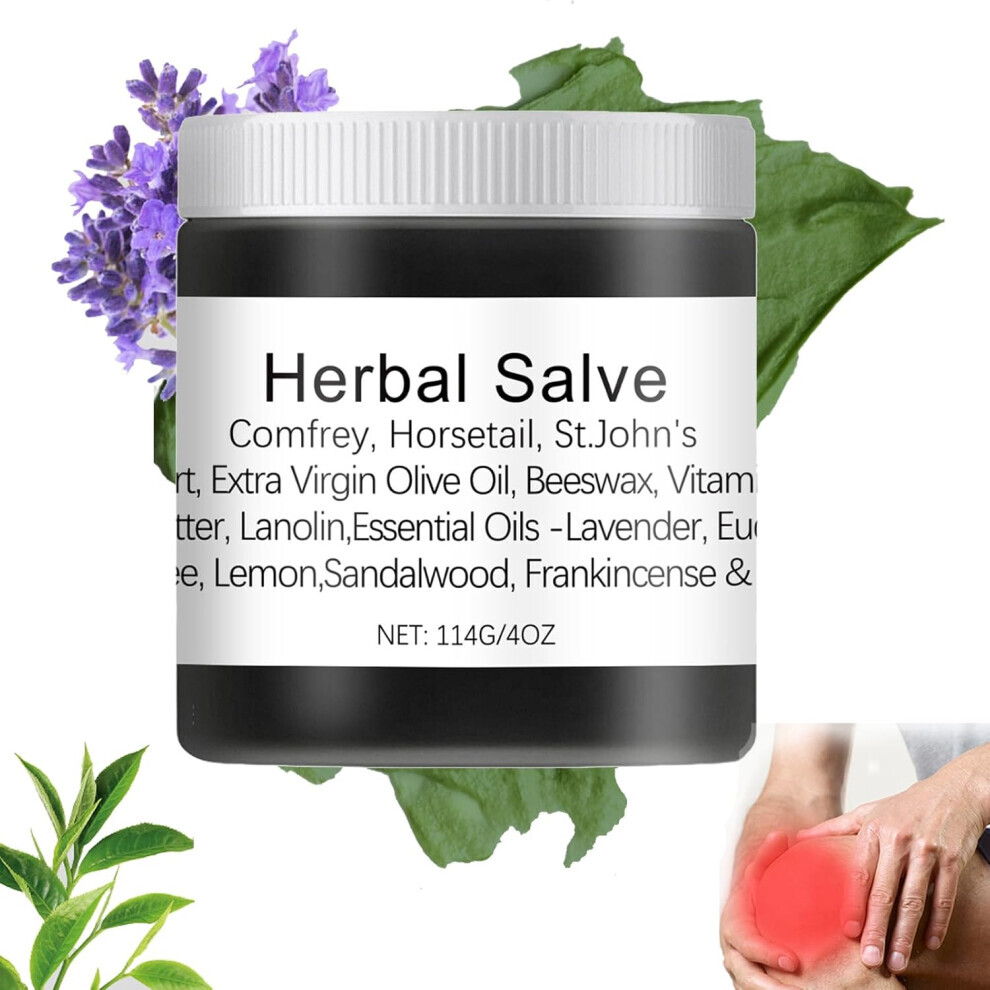 Cream Organic Herbal Salve 4Oz, Joint Care Herbal Salve, Organic Comfrey For Muscles And Joints,Pain Relief Soothing For Shoulder