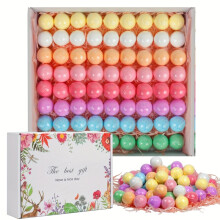 Bath Bombs Gift Set voor vrouwen, 72 stuks handgemaakte bubbelbad bruist rijk aan essentiële oliën, perfect voor vrouw,