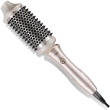 (1.7 Inch, Gold) TYMO STYLUX Thermal Brush - Heated Round Curling Brush, Blowout Volumizer with Flexi-Fit Tech for Hair Styling, Curling Styler