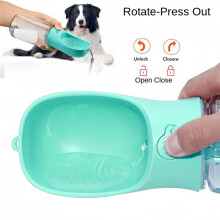 Pets Water Bottle Food Grade Material Dog Cat Travel Pet Water Cup Bottle with Food Dispenser Puppy Waterbottle