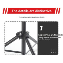Music Stand Collapsible Sheet Music Score Tripod Stand Holder Musical Instrument Accessories Black