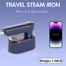 Travel Steamer Iron for Clothes -Portable Ironing Machine Travel Small Portable Steam College Steamer US