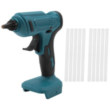 Cordless Hot Melt Glue Gun Portable Rechargeable with 10pc 11mm Glue Sticks DIY Repair Tool for 18V Battery Pin