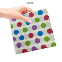 20 stuks elegante papieren cocktailservetten met luxe stippen, perfect voor bruiloften, afstudeerders,