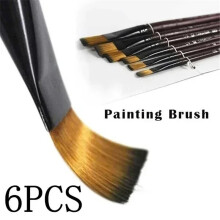 6pcs Professional Painting Set Acrylic Oil Watercolors Artist Paint Brushes Supplies Nylon Wool Brush Art Accessories