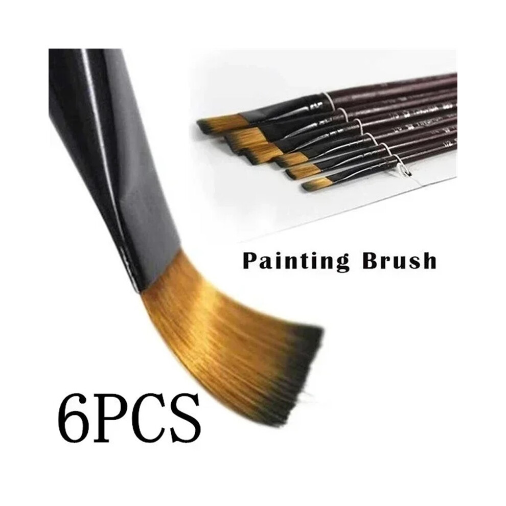 6Pcs Professional Painting Set Acrylic Oil Watercolors Artist Paint Brushes Supplies Nylon Wool Brush Art Accessories 4017648569345