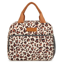 Insulated Lunch Bag 10L Thermal Cooler Tote Waterproof Brown Picnic Container 26x22x17cm