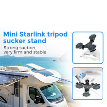 For Starlink Suction Cup Holder with Adjustable Angle Adapter Bracket for StarLink RVs Cars Yach Roof