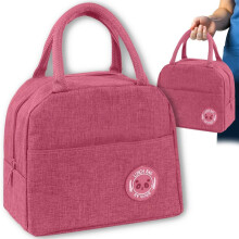 Insulated Lunch Bag Portable Waterproof Thermal Lunch Box Compact Pink for Office School Picnic