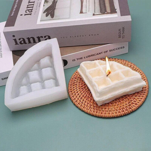 Creative Waffle Silicone Mold DIY Cookie Chocolate Candy Cake Candle Soap Handmade Baking Decor Mould 2