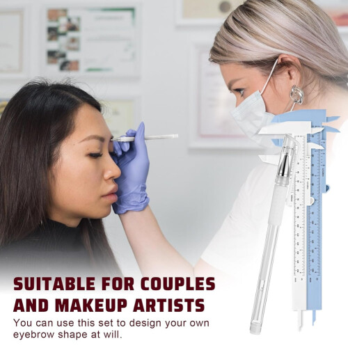 Eyebrow Mapping Kit, Eyebrow Makeup Position Mapping Mark Tools for Eyebrow Lip Skin 1