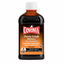 Covonia Chesty Cough Mixture Mentholated,Loosen Chesty Coughs & Troublesome Stubborn Mucus,Suitable