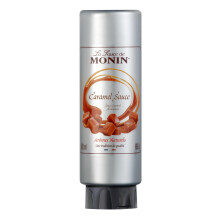 MONIN Premium Caramel Sauce 500ml for Frappes, Desserts, Cocktails, Hot Chocolates and Garnishes. V