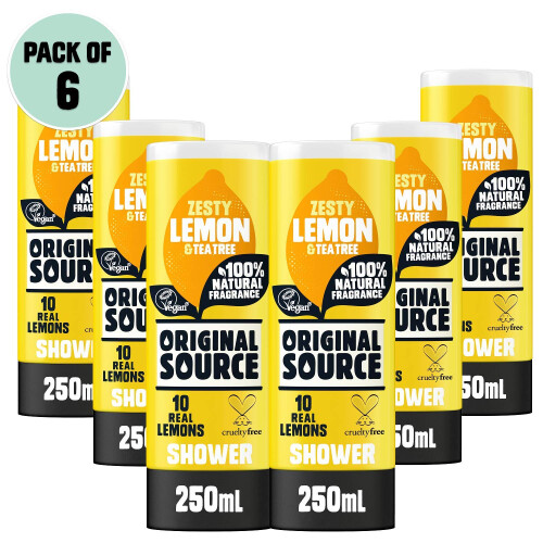 Original Source Original Source Shower Gel Lemon and Tea Tree 250ml Pack of 6