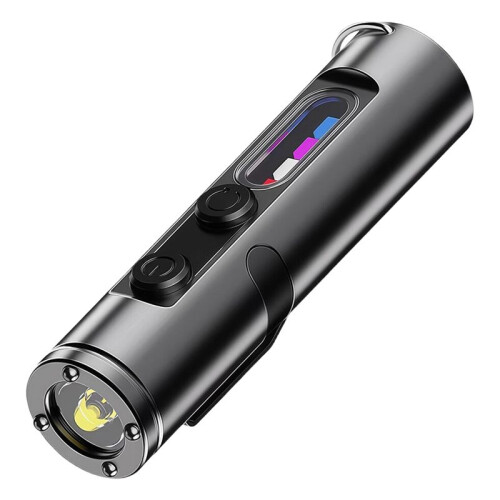 Taclight  Survival Flashlight 500 Lumens Rechargeable EDC Flashlight Waterproof Pocket Keychain Flashlights A 1