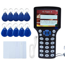 Lecteur/Graveur RFID, Copieur RFID, Lecteur de Cartes RFID Multifréquences, Décodeur de Cartes à Puce avec Logiciel Gratuit et Port USB
