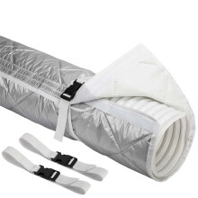 Quilting Air Conditioner Hose Cover, AC Insulated Hose Cover Wrap with 2 Buckle Straps, Air Conditioner Hoses Sleeve