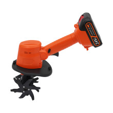Mini Tiller Cultivator 235rpm Lightweight Electric Handheld Tilling Machine
